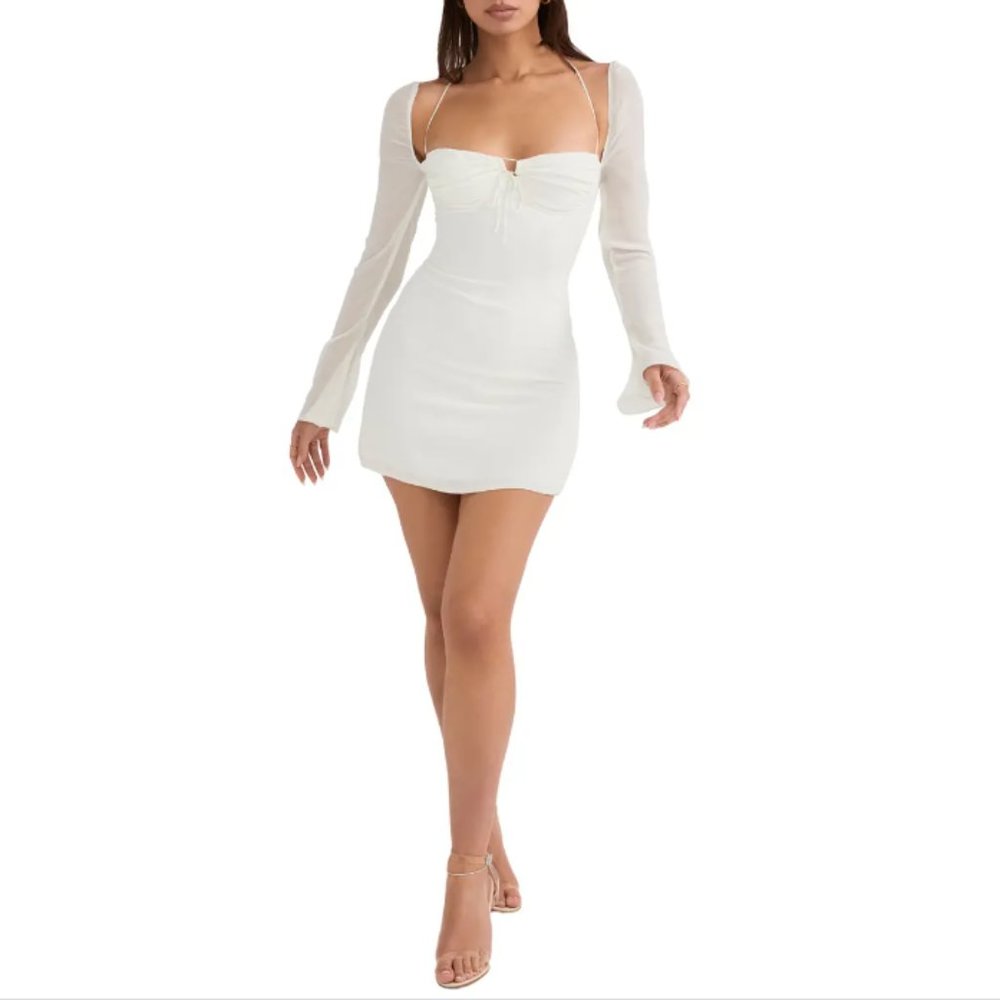 House of CB BabyDoll Dress in Ivory